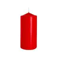 Świeca walec  80/150 czerwona 030