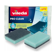 Zmywak kuchenny gąbka Vileda Pro Clean Enzymy  op.2 szt.