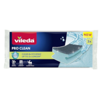 Zmywak kuchenny gąbka Vileda Pro Clean profilowany  op.3 szt.