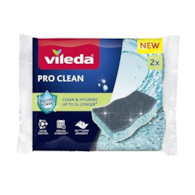Zmywak kuchenny gąbka Vileda Pro Clean wiskoza  op.2 szt.