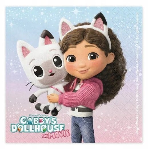 Serwetki - Dziecięce  33x33cm  op.20 szt.  Koci Domek Gabi