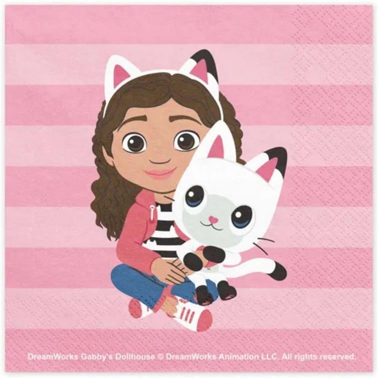 Serwetki - Dziecięce  33x33cm  op.20 szt.  Koci Domek Gabi