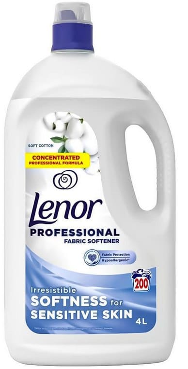 Płyn do płukania  Lenor 4l  Soft Cotton, biały