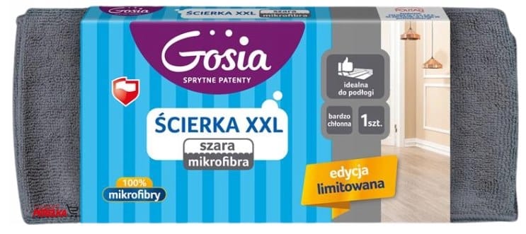 Ścierka z mikrofibry 50x60 Gosia XXL; szara - limitowana