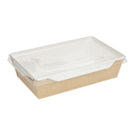 Pudełko na sałatkę  20,7x12,7x5,5cm  op.50 szt.  ECO 800ml  1999903052  zamykane **