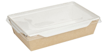 Pudełko na sałatkę  20,7x12,7x5,5cm  op.50 szt.  ECO 800ml  1999903052  zamykane **