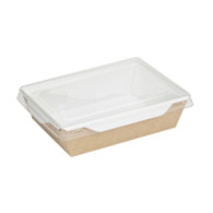 Pudełko na sałatkę  14,5x9,5x4,5cm  op.50 szt. (8) ECO 400ml  1999903051  zamykane**