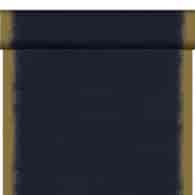 Bieżnik  Arlaid 0,4x24m - czarny ze złotym brzegiem  Sparkly Black  (4) perforacja co 120cm