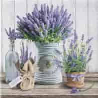 Serwetki 33x33cm  skł. 3-warst.  op.20 szt. Lavender in Bucket   SDL122500