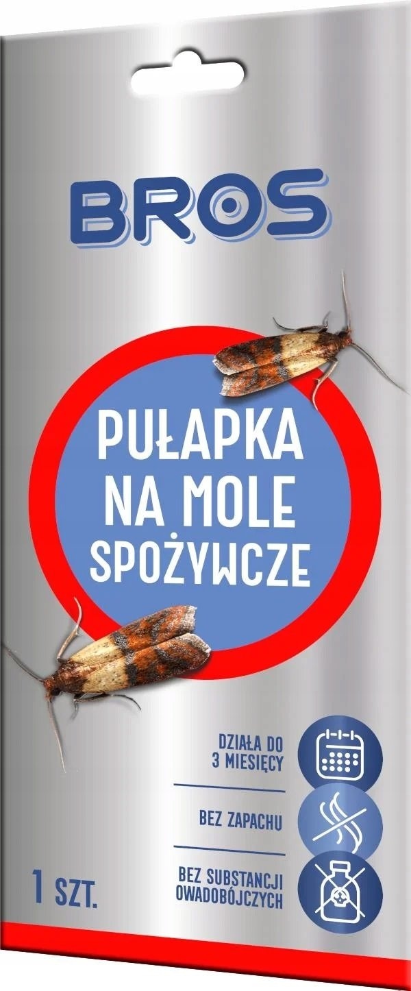Bros  pułapka na mole spożywcze DUO + 2 wkłady