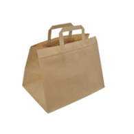 Torba papier.brązowa 32x22x25cm  op.250 szt.  u.płaski  70g catering ++