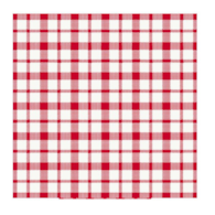 Serwetki 40x40cm flizelinowe skł.  wzór: biało-czerwona krata  Giovanni    op.60 szt. (12)