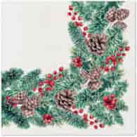 SERWETKI 40x40 skł.AIRLAID BOŻE NARODZENIE Winter Branches  op.12 szt.