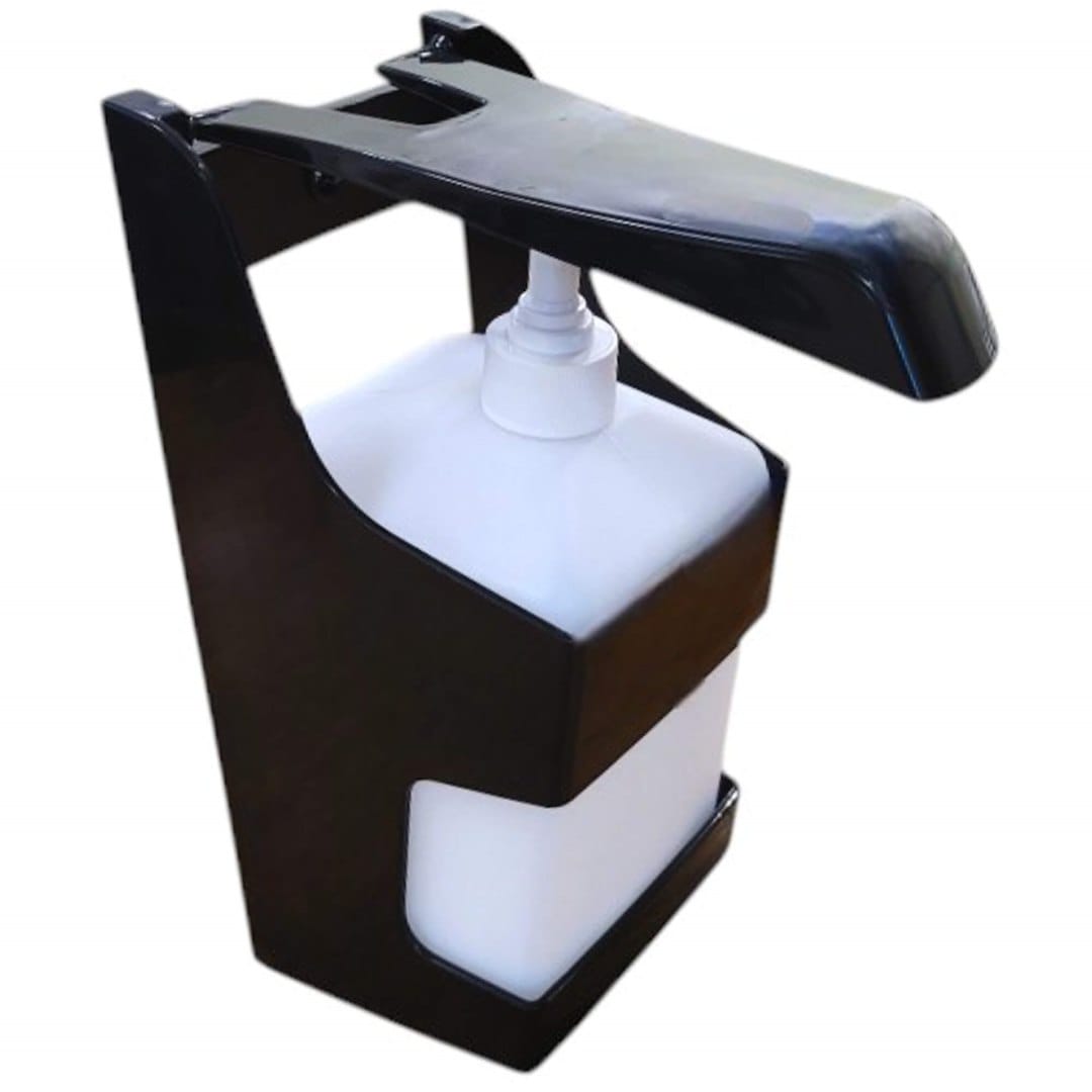 Podajnik do mydła w płynie łokciowy CZARNY HS139B  1 litr