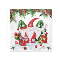 Serwetki - Boże Narodzenie  33x33cm  op.20 szt.  Christmas Gnomes