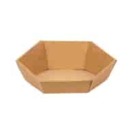 Kosz prezentowy GM-KP-4 tektura karbowana/ sześciokątny  MAŁY(29x8tył, 23x4przód)