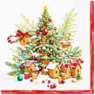 Serwetki - Boże Narodzenie  33x33cm  op.20 szt.  Festive Joy Tree