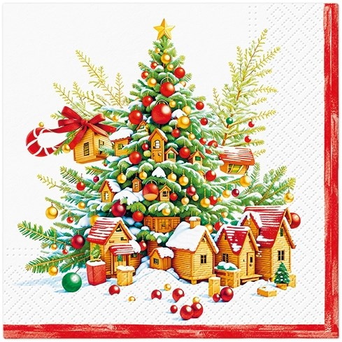 Serwetki - Boże Narodzenie  33x33cm  op.20 szt.  Festive Joy Tree