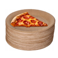 Talerz papier. 23cm  op.100 szt. (7)   głęboki brązowy  P 