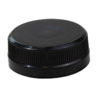 Zakrętka do butelki PET  czarna, przytwierdzana; gwint 38mm  op.100 szt. 15382