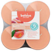 Świeczki-podgrzewacze zapachowe  op.8 szt. maxi  brzoskwinia