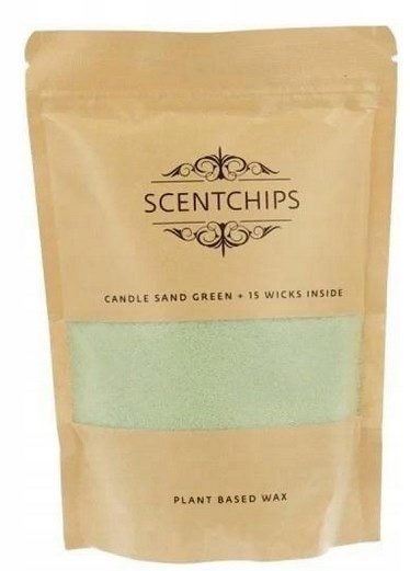 Piasek do świec zielony, 250g