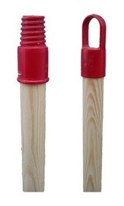 Kij drewniany 120 cm z obsadą plastikową