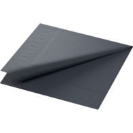 Serwetki 33x33cm  skł. 2-warst.  czarne  op.125 szt.  (16)