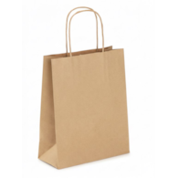 Torba papier.brązowa 32x12x40cm; u.skręcany (200) 90g  C7
