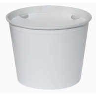 Kubełek na popcorn  2l  biały  +  pokrywka  6x60szt.