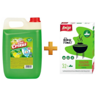 Płyn do naczyń      5L Gold Cytrus Lemon/Cytryna z gliceryną + rozpałka