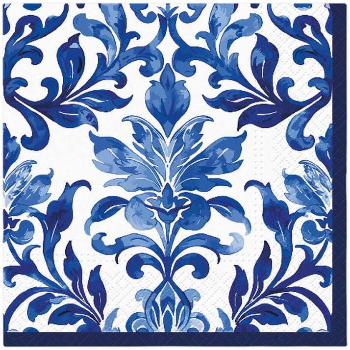 Serwetki 33x33cm  skł. 3-warst.  op.20 szt. Indigo Weave   SDL153500