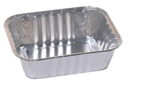 Foremka aluminiowa - prost.  280ml; 12,5x10,2x3,6cm (R5G)  op.100 szt.  (24)