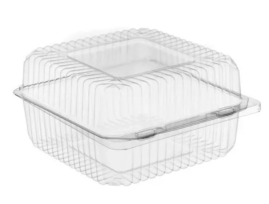 Poj. cuk. zamyk.  7410-RP PET kwadrat 12x12cm wys.8cm