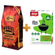 Węgiel drzewny  2,5kg + rozpałka