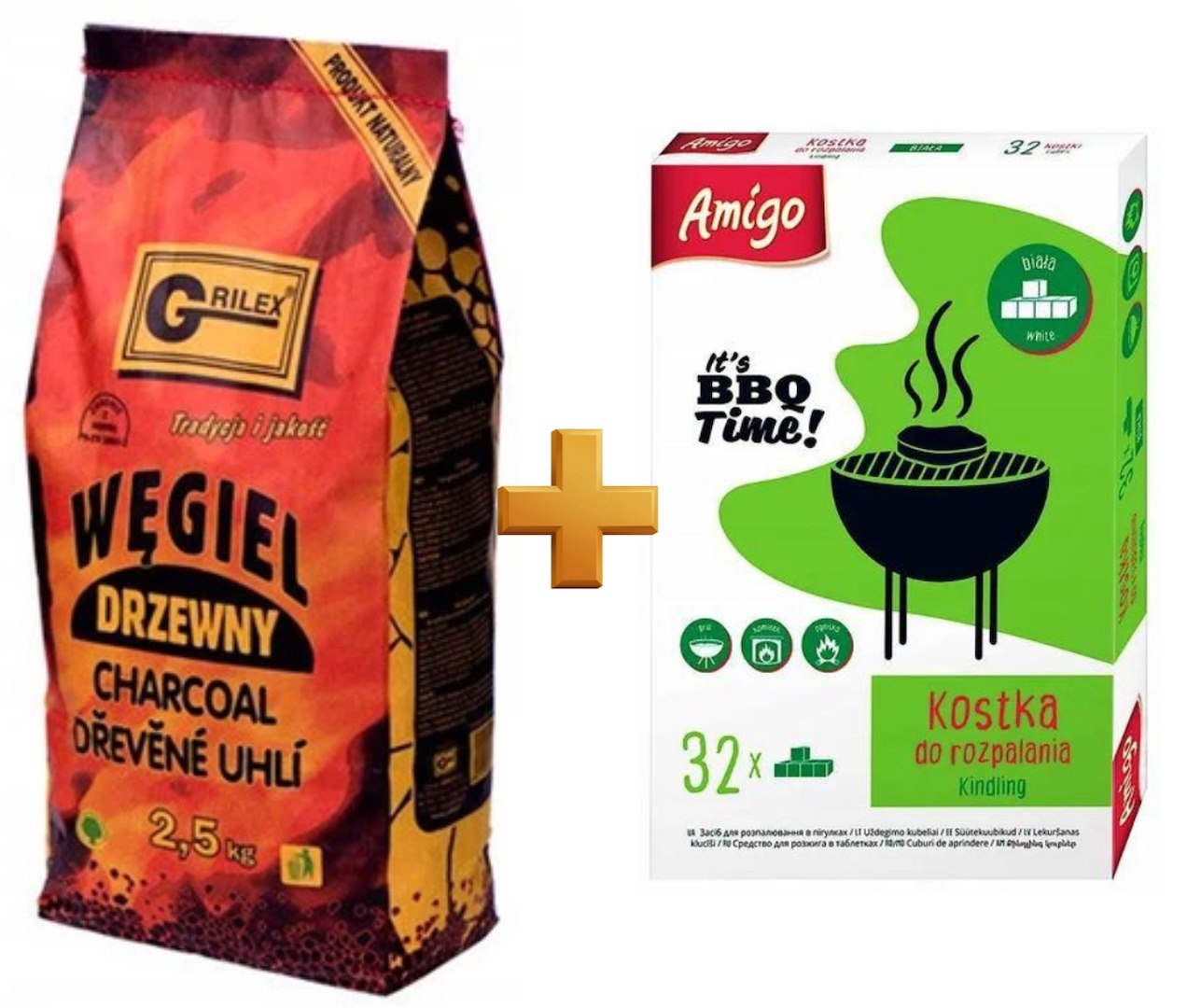 Węgiel drzewny  2,5kg + rozpałka