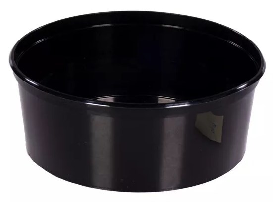 Poj. na zupę PP okrągły  fi 125mm  350ml  op.50 szt. (9) czarny. PRE125/350 DC