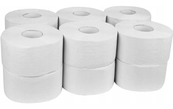 Papier toalet. BIGROLA biały  2-warst. celul. 100m (12) 96329 Katrin