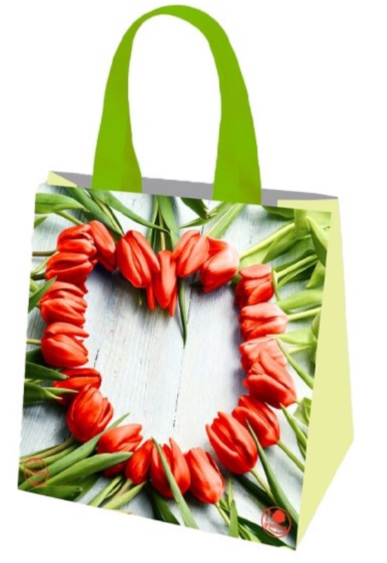 Torba Gam 34x34x22   Tulipany w serduszko