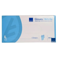 Rękawice Nitrylowe  L   op.100 szt. bezp./ niebieskie  52704