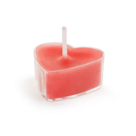 Świeczki - podgrzewacz serca  op.10 szt. czerwone