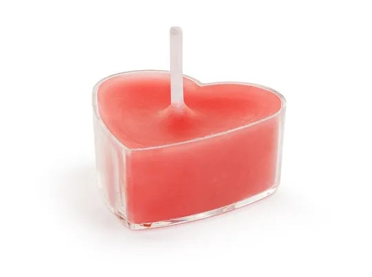 Świeczki - podgrzewacz serca  op.10 szt. czerwone
