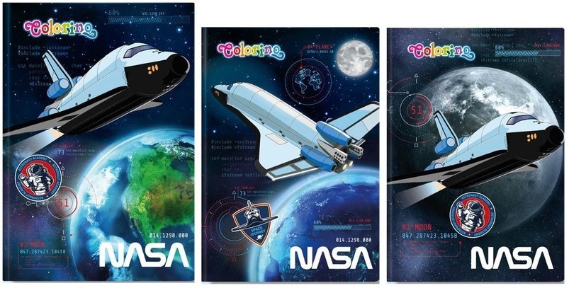 Zeszyt 32k.; linia Colorino School Nasa  26240PTR