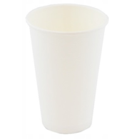 Kubek papier. biały 400ml  op.50 szt. (20) śr.90mm powl. ++