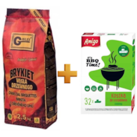 Węgiel brykiet  2,5kg + rozpałka