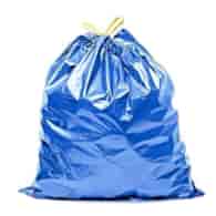 Worki na śmieci LD  120l  op.25 szt. (4) niebieskie, mocne z taśmą