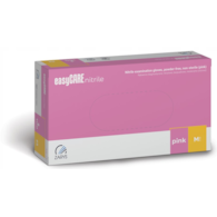 Rękawice Nitrylowe  M   op.100 szt. bezp./ różowe  easyCare
