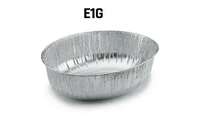 Foremka aluminiowa - miska 2900ml;  27,3x22,6x7,6cm (E-3/E1G)  op.50 szt.  (5)