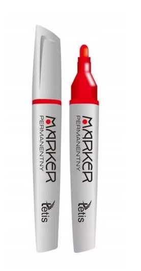 Marker perm.okr.  Tetis KM109-CO  czerwony