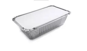 Foremka aluminiowa - prost.  675ml; 20,5x12,4x4,5cm  R43L (R-54) op.10 szt. /SKL/